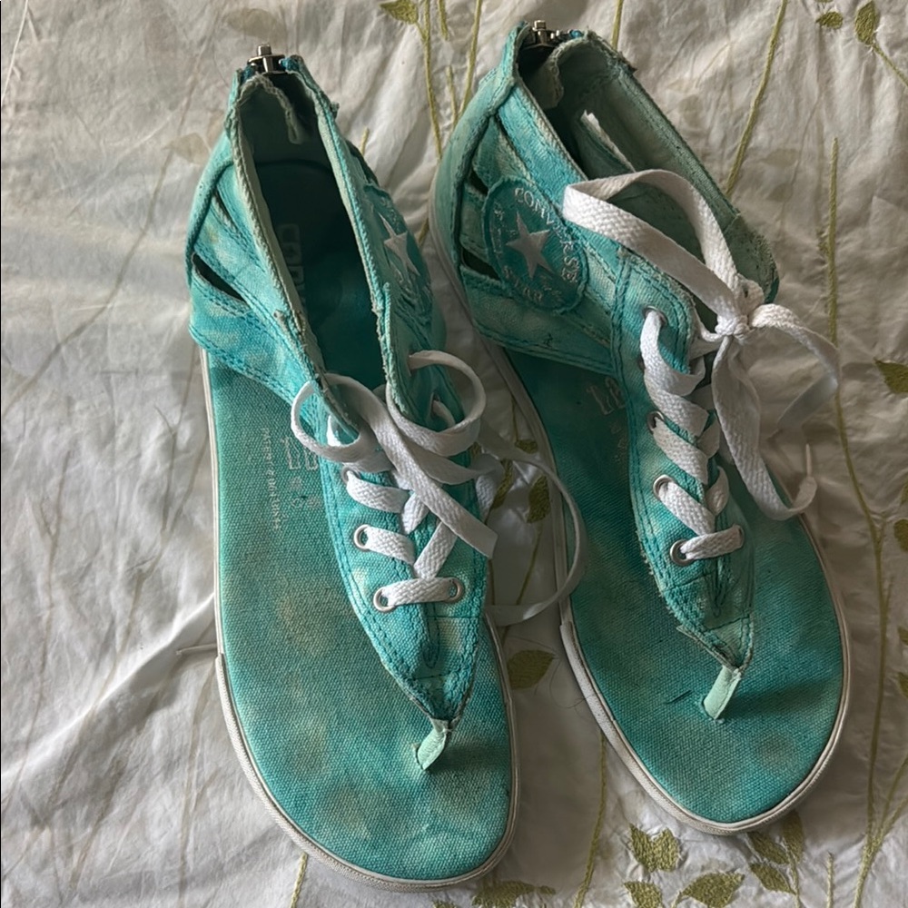 Converse Turquoise High-Top Sneakers